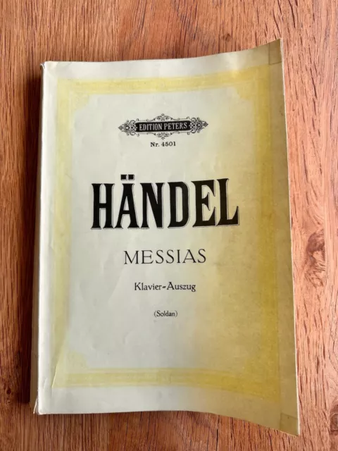 Klaviernoten Händel Messias Edition Peters Nr. 4501