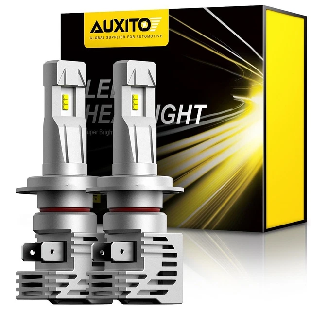AUXITO H7 LED Headlight Kit High Low Beam Bulbs 6500K Xenon White 24000LM M3 D