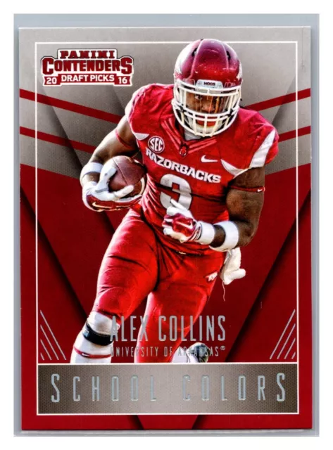 2016 Panini Contenders Draft Picks #15 Alex Collins School Colors