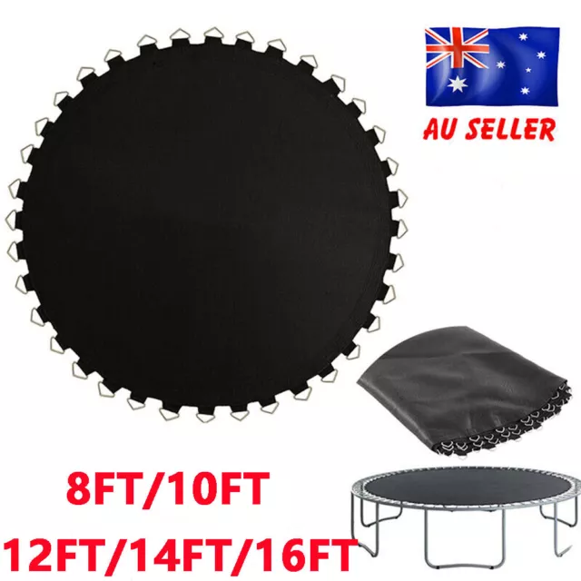 BLACK REPLACEMENT TRAMPOLINE SPRING MAT ROUND SPARE PART 8 10ft 12ft 14ft 16ft