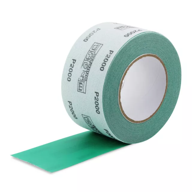 BHA 2-3/4" x 20 Yard Green Film Hook & Loop Longboard Sandpaper Roll, Wet/Dry