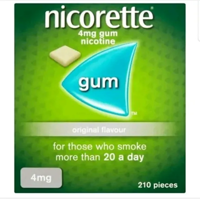 4 gomme aromatizzate originali Nicorette 4 mg (210 pezzi) 840 gengive scadenza --2024