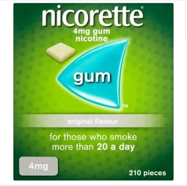 4 gomme aromatizzate originali Nicorette 4 mg (210 pezzi) 840 gengive scadenza --2024 4 gomme aromatizzate originali Nicorette 4 mg (210 pezzi) 840 gengive scadenza --2024