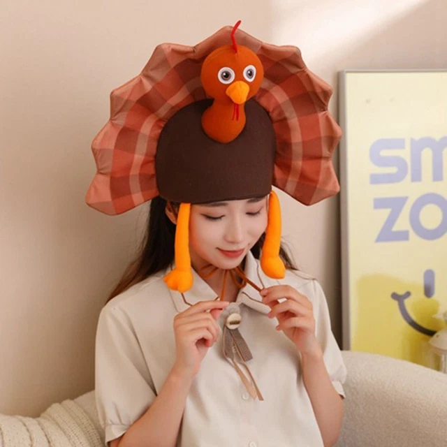3D THANKSGIVING HEADGEAR Cap Funny Carnival Party Hat Children's Gift £