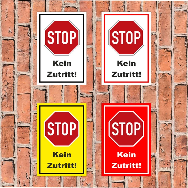 Kein Zutritt – 45x30cm – S00357-002-B +++ in 20 Varianten
