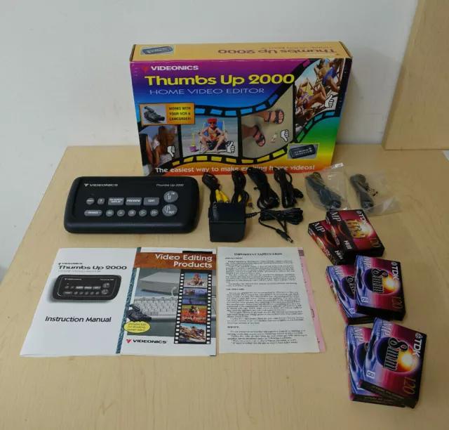 Videonics Thumbs Up 2000 Home Video Editor Model:TU-2000(Box & Cables & manuals)
