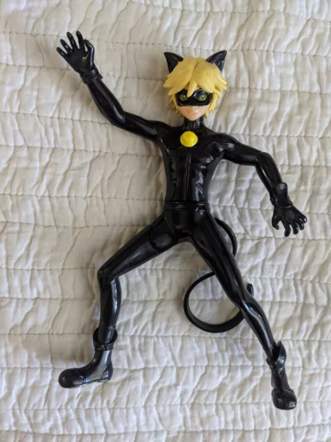 Bandai Adrien Agreste Cat Noir 6 Action Figure Miraculous Ladybug Light up  D5