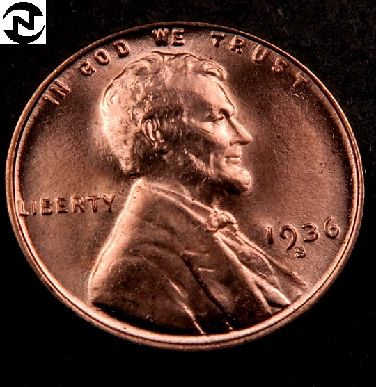 1936-S Lincoln Wheat Penny Cent ~ Gem BU (red) ~ *Fresh OBW Coin* ~ 1 Coin