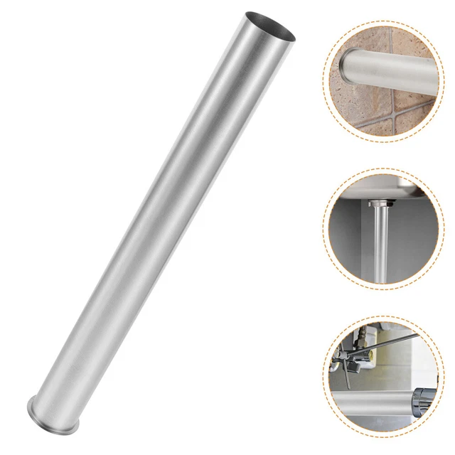 Tubo de drenaje de acero inoxidable baño dorado tubo de agua lavabo plegable