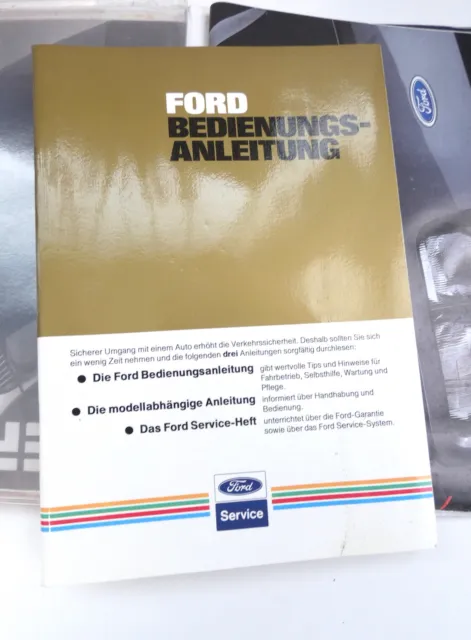 Manuale del proprietario della Ford Sierra P/GK-T-2 in tedesco