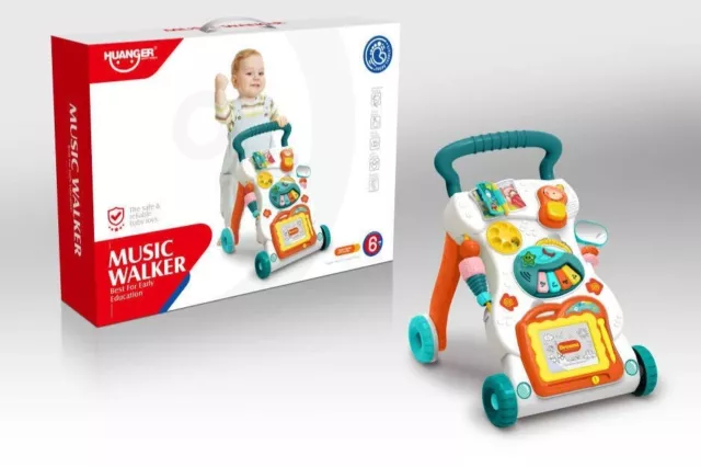 trotteur pour bébé, aide à la marche, musique, jouets