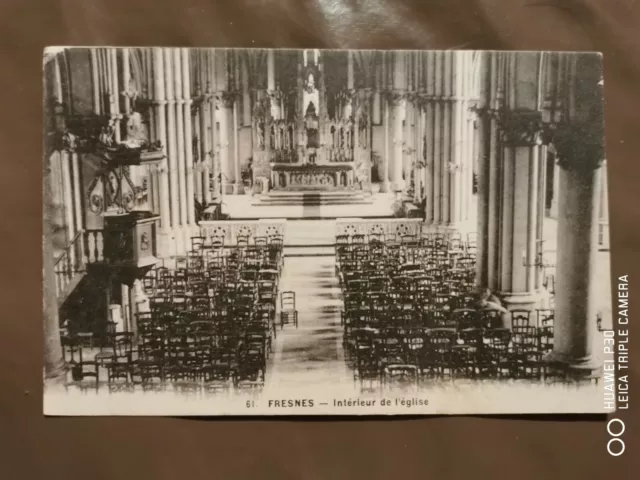 CPA - 55 - FRESNES - Intérieur de l'Eglise