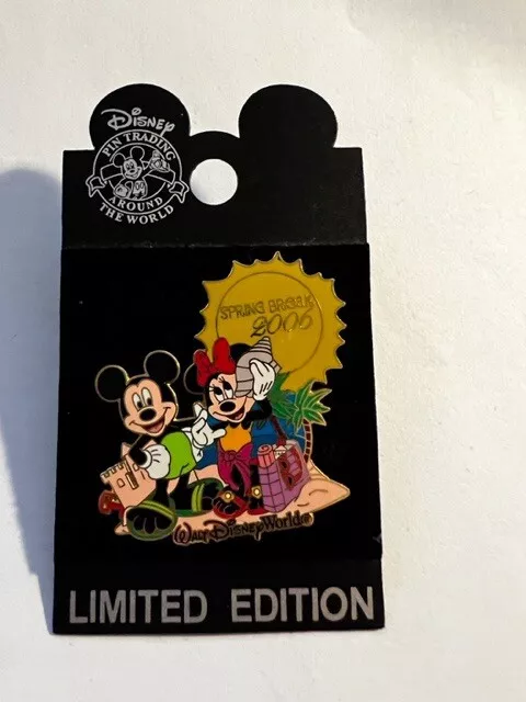 WDW Spring Break 2006 Mickey & Minnie Mouse Disney Pin (B)