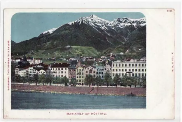 39047220 - Innsbruck Innsbruck, Maria Hilf mit Hoetting. ungelaufen fruehe