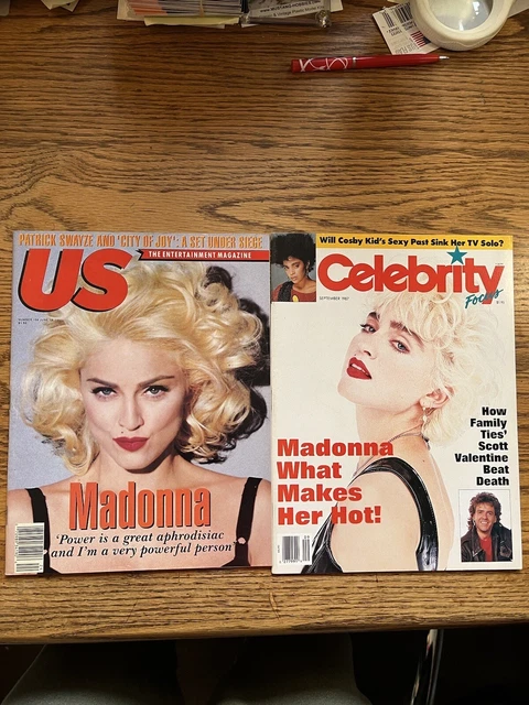 マドンナ　表紙 + 特集　Celebrity Focus (1987)　雑誌 マドンナ 表紙 + 特集 Celebrity Focus (1987) 雑誌 マドンナ