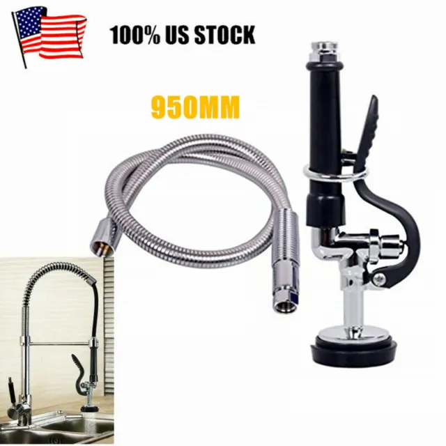 Commercial Restaurant Kitchen Pre-Rinse Spray Head Sprayer Faucet Tap With Hose