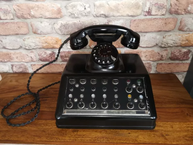 Altes DDR Telefon von RFT - Anlagentelefon - aus Metall/Bakelit mit Wählscheibe