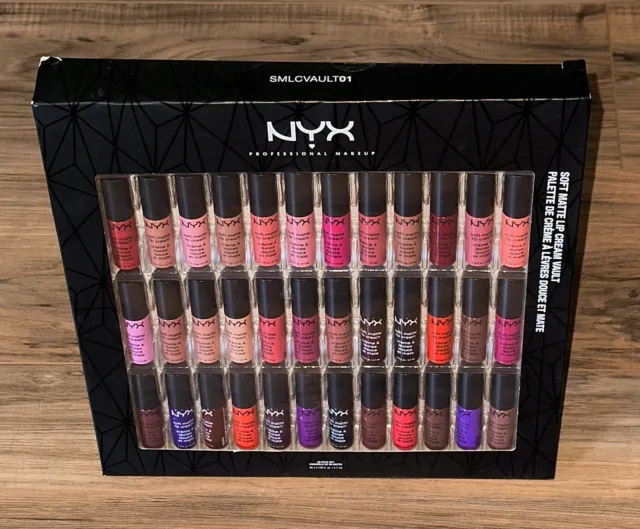 RARE! 36-Pc NYX Soft Matte Lip Cream Vault Lipsticks Monte Carlo Copenhagen Rome