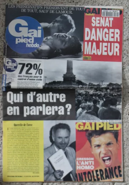 GAI PIED hebdo N°539 (1992) Les nuits fauves, Corse, Dossier : Lingerie...