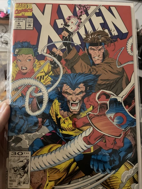 X-Men # 4 1st Appearance of  Omega Red, Marvel Comics, January 1991.