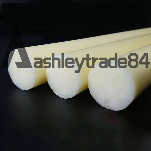 New 1pcs Nylon Polyamide PA Plastic Round Rod Stick Stock Apricot 60mm x 100mm