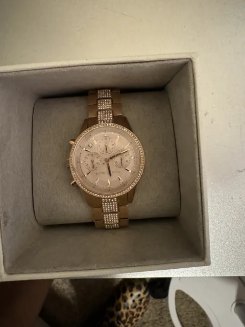 rose gold michael kors watch