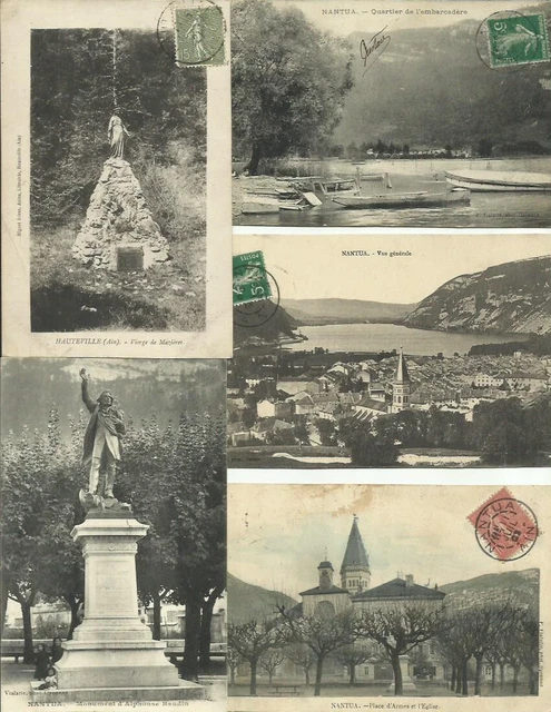 Lot De 9 Cartes Postales France - Normandie, Paris, Côte D'Azur - Souvenirs Touristique Photos