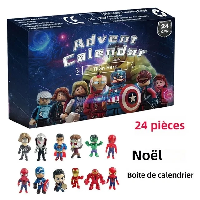 AVENGERS CALENDRIER DE L'avent Figurine 24 Jouet Enfant Noël Hero