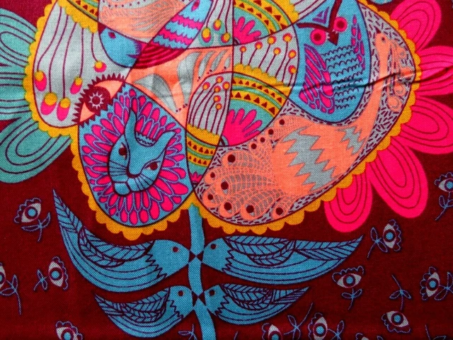 Tambourine Vogel Stoff Fettviertel Baumwolle Handwerk Steppen Anna Maria Horner Gewürz 3