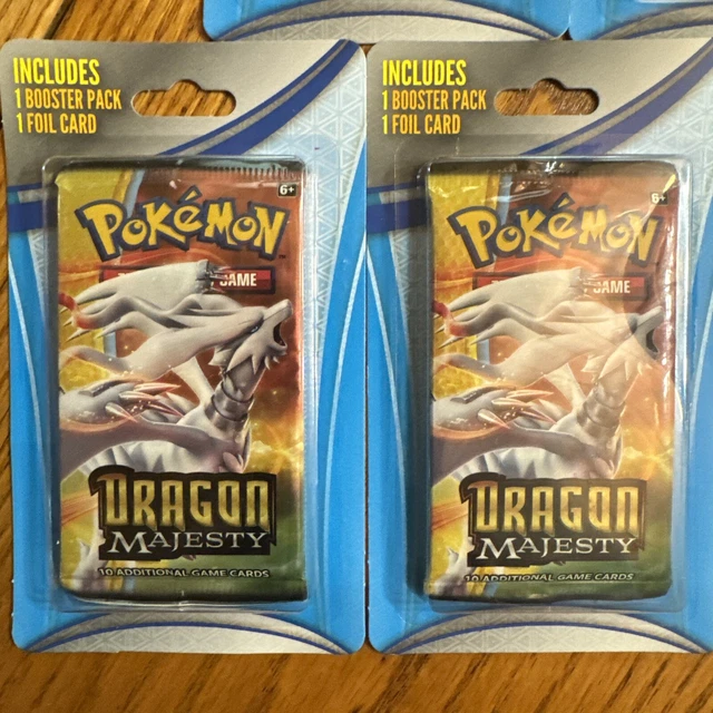 POKÉMON 5 DRAGON Majesty Dragonite & Reshiram Blister Booster Packs