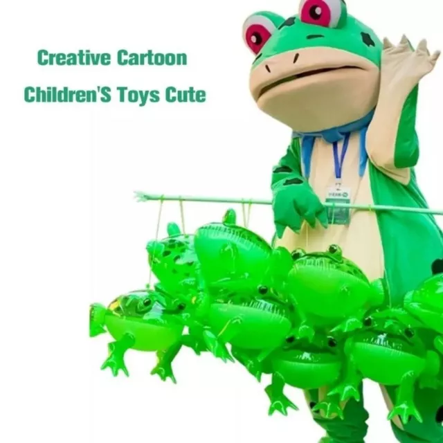 3Pcs Blow Up Animal Frog Cub Balloon Glowing Inflatable Toy  Children Kid
