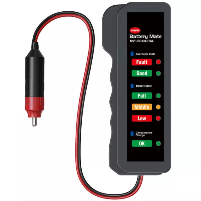 12 V Battery Measurer Monitor Auto Tester Automotive Number