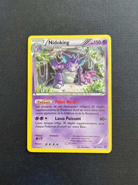 Pokemon Nidoking 45/114 Card - Rare - Block XY Offensive Steam - VF - BE