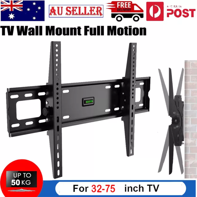 32 55 60 62 65 70 75 120 inch Flat Tilt TV Wall Mount Bracket Fixed VESA LCD LED