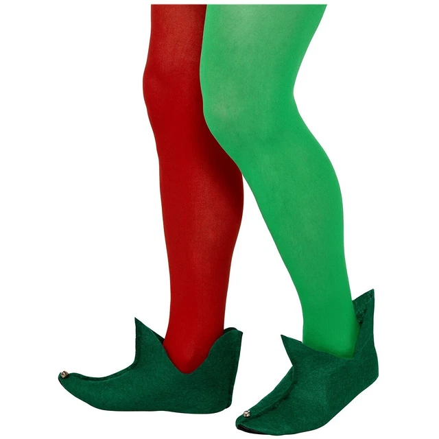Elf Boots Adult or Teen Green Medieval Jester Shoes Christmas Costume Accessory