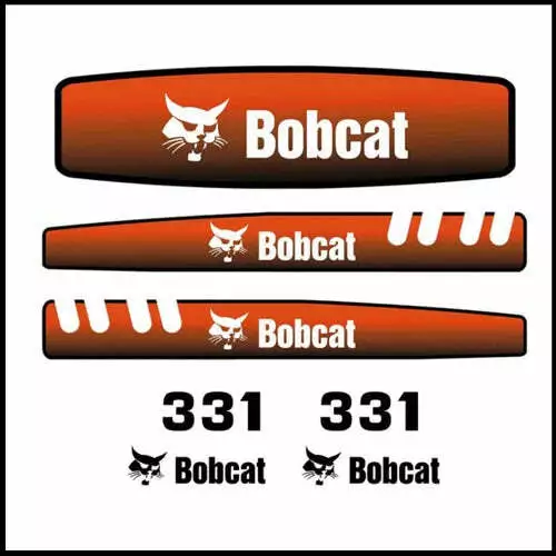 Bobcat 331 Sticker Decal Kit for Mini Excavator