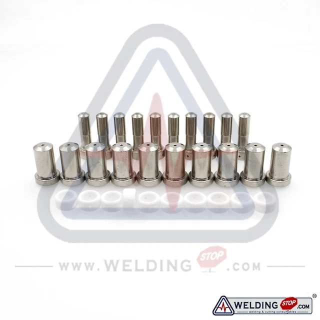 PT-23&27 Plasma Electrode Nozzle Tip 30A Swirl Ring 33366 33368 33367 30pcs