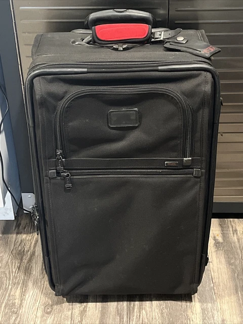 TUMI Adjustable Upright Rolling Suitcase Black