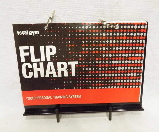 TOTAL GYM EXERCISE Flip Chart With Stand Personal Training System XL7