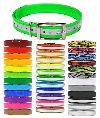 SportDOG Replacement Dog Collar Strap 3/4" wide - Reflective, Solid and Patterns