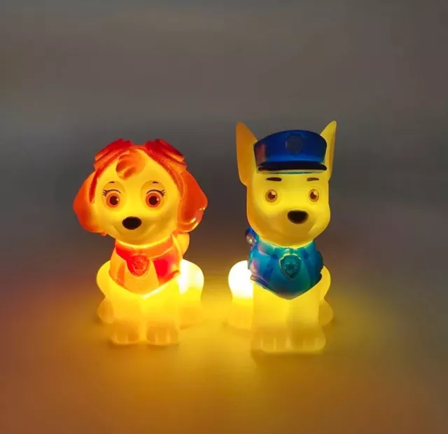 Lampe Chevet Lumière Pat Patrouille Figurines Paw Patrol Jouet Chase Stella Skye