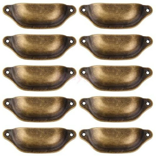 Laiton Poignées de Porte Boutons for Armoire Placard Tiroir Meuble Hardware X10