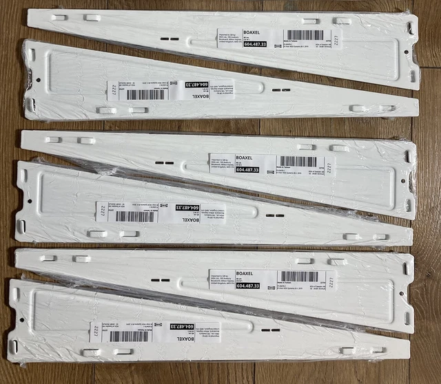 6 BOAXEL Brackets for Shelf, White 15 3/4 " 604.487.33 - Same Day Priority Ship