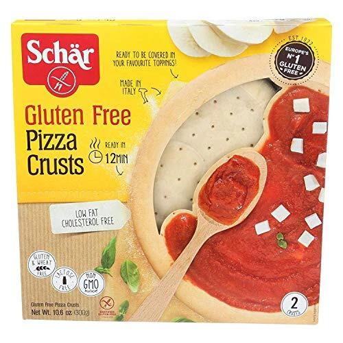 Schar Pizza Croûte Simple Boite sans Gluten 313ml Chaque/4pack
