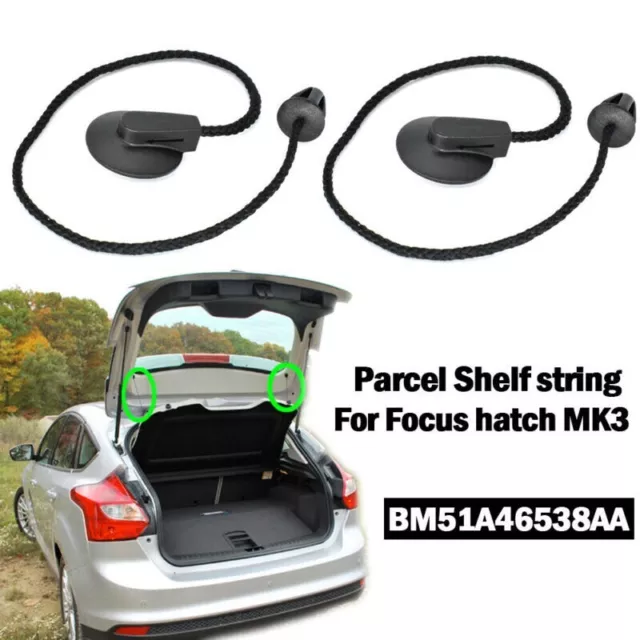 REAR TRUNK Parcel Shelf Cover String Strap For FORD FOCUS Hatch MK3 2011-2017