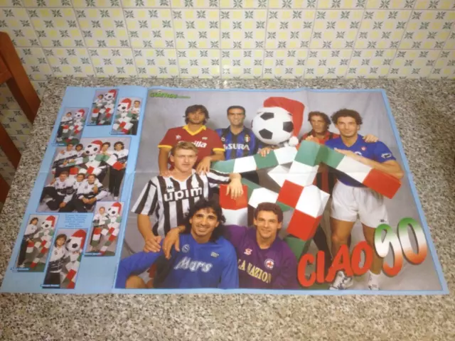 Poster Guerin Sportivo Milan Campine Del Mondo Tokyo 1989 + Italia 90 Con Baggio 2