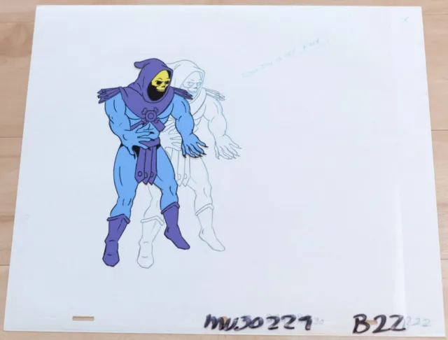 He-Man original vintage Filmation production Cel & drawing: SKELETOR