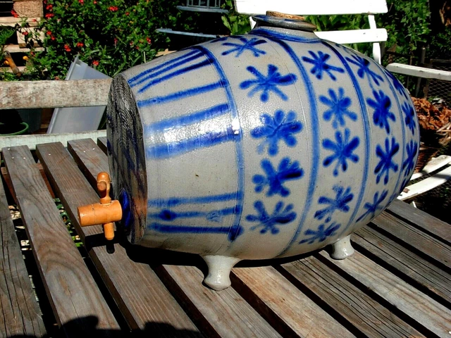 Petit Tonneau En Grès Alsace – Bonbonne Avec Robinet – Pour Spiritueux