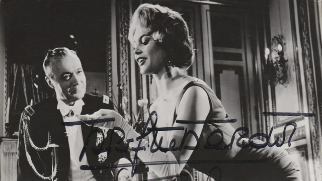 Autographe Original D'Agnès Laurent - Dédicace Sur Photo Vintage Années 60, Cinéma Français, Pièce De Collection