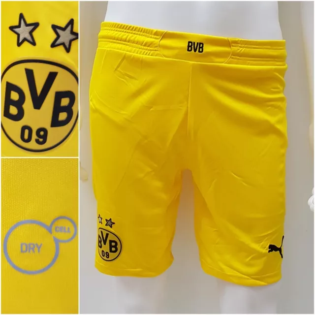 PUMA BVB 09 Borussia Dortmund Hose Short gelb Auswärts Away S M L XL XXL O107116